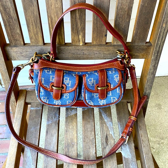 Dooney&BourkeDenim Signature Saddle Bag - Picture 6 of 14